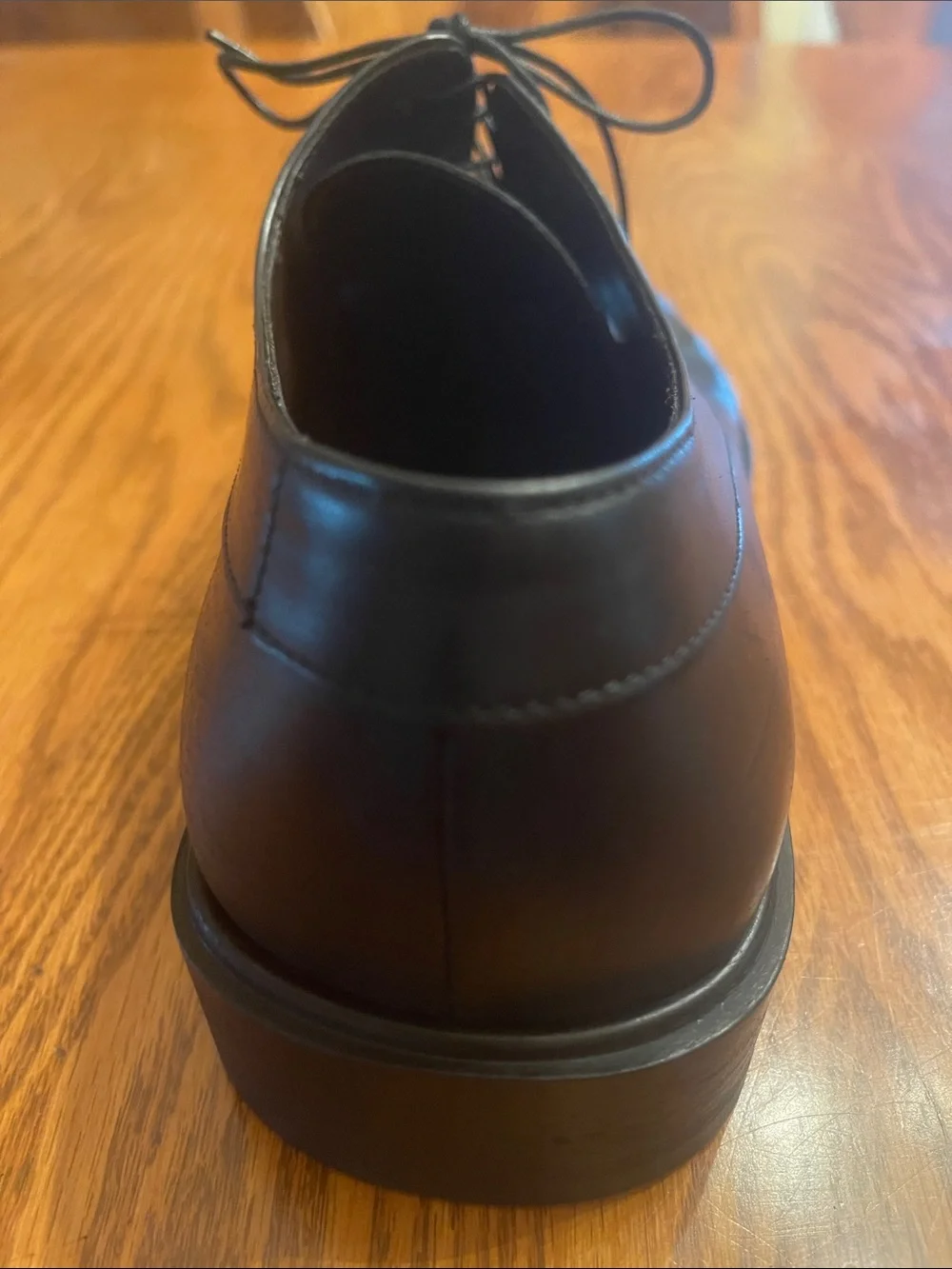 Salvatore Ferragamo Black Leather Lace-Up Oxfords